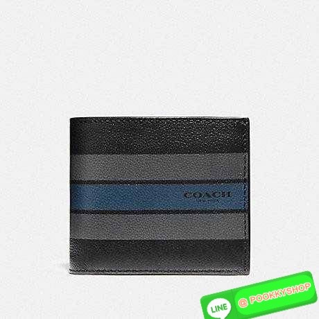 COACH F75399 COMPACT ID WALLET IN VARSITY LEATHER WITH BELT MIX GIFT BOX SET Set สุดคุ้ม!! ลิมิเต็ด!! สำหรับหนุ่มๆ ที่จับคู่เซ็ทกระเป๋าสตางค์รุ่นยอดฮิต และเข็มขัดหนัง pepble มาใน package Coach gift box คุ้มค่ามากๆ กระเป๋าสตางค์หนังวัว สวย นิ่มไปอีก ยังไม่