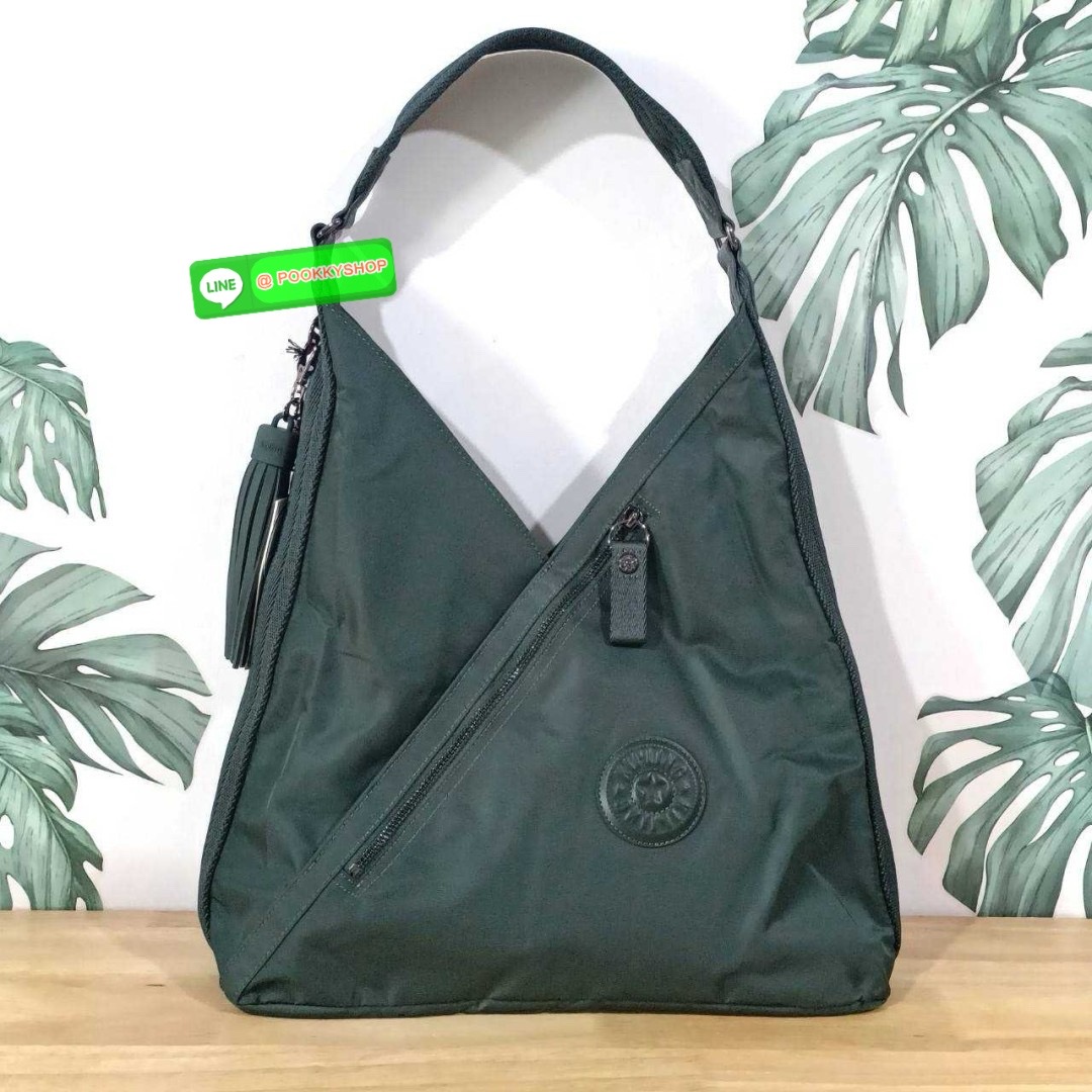 Kipling Olina Shoulder bag Collection Paka กระเป๋าถือหรือสะพาย วัสดุ Polyester100% อะไหล่สี Rose gold