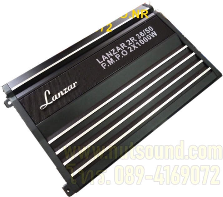 พาวเวอร์แอมป์iรถยนต์ 2 แชลแนล (2CH) LANZAR 2R 36/50