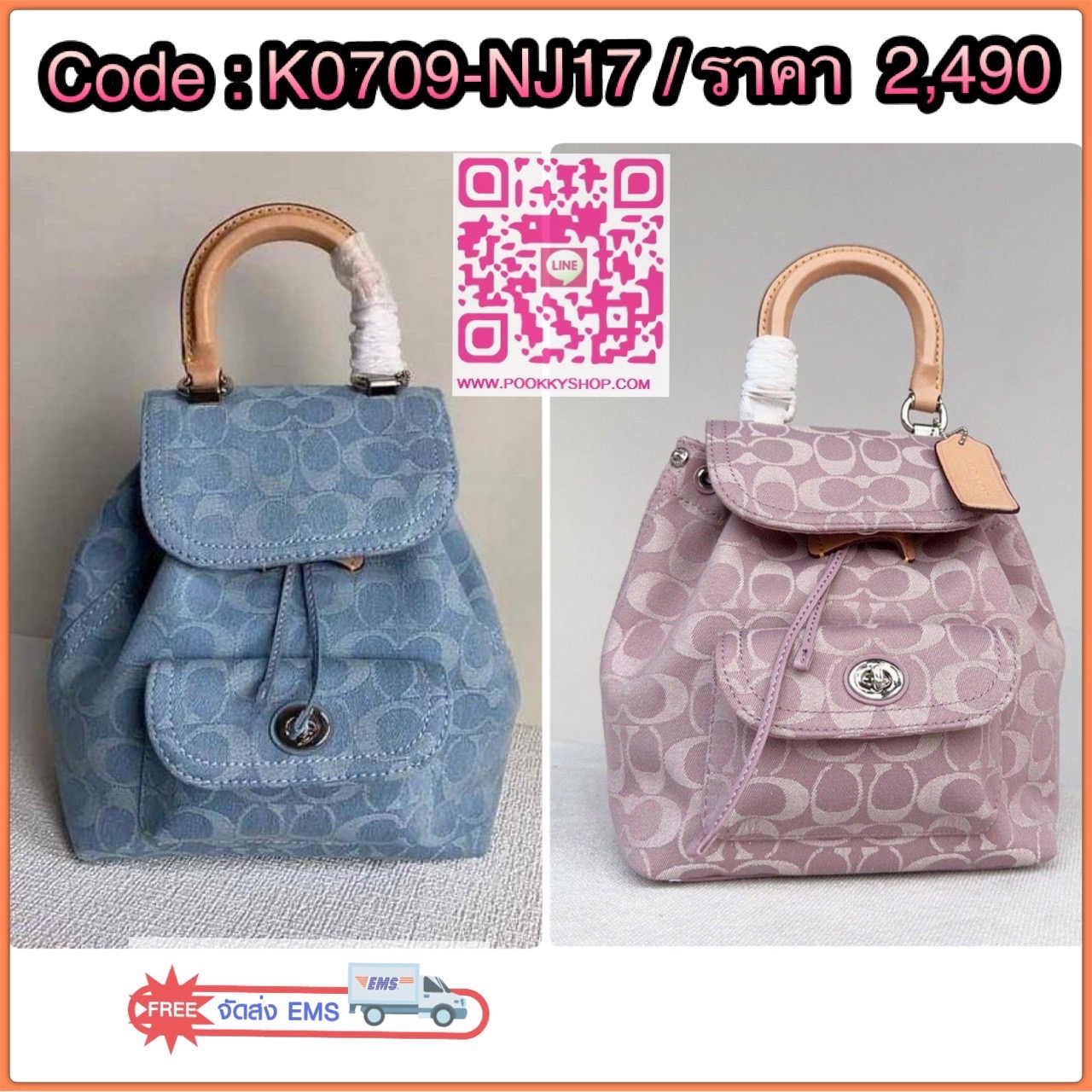 Coach Riya Backpack 21 Women Backpacks Shoulder Bag with Full Set of Coach Package