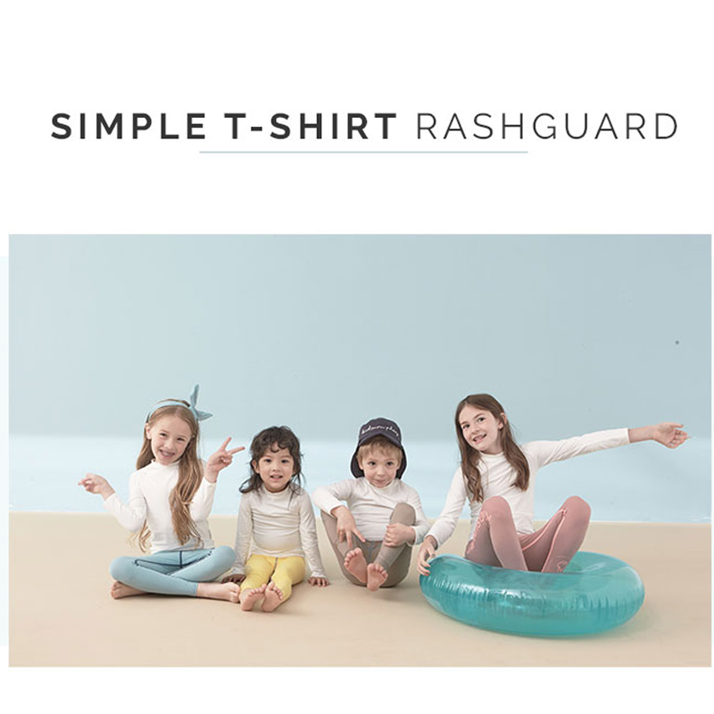 Kidsumplay Simple T-Shirt Rashguard เสื้อว่ายน้ำแขนยาวกัน UV