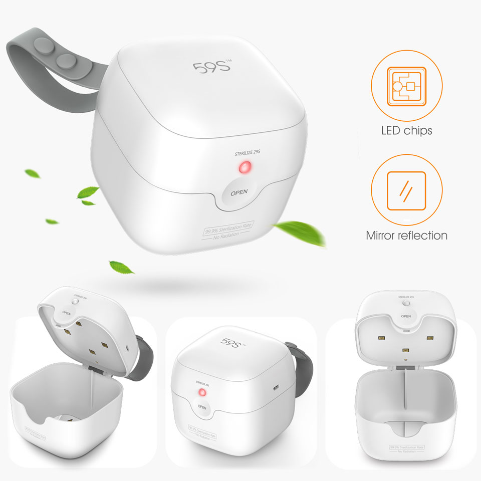 59S กล่องฆ่าเชื้อ UVC LED แบบพกพา