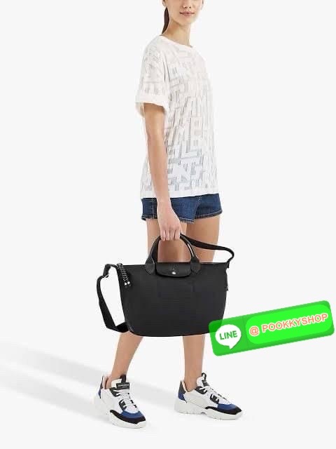 LONGCHAMP LE PLIAGE ENERGY MEDIUM HANDBAG 🔖กระเป๋าสะพายไหล่/ถือ คอลเลคชั่นใหม่สไตล์เรียบหรู ขนาดกลางจุของได้เยอะ