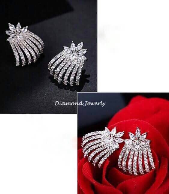 พร้อมส่ง !!!!! APM Earring ต่างหู งาน APM งานเพชร CZ แท้ค่ะ ใช้เพชรเยอะ ดีไซส์สวยเก๋ค่ะ งานแนวจิวเวอรี่ งานน่ารักมากๆนะคะ ใส่ออกมาทรงสวยมากก เพชรวิ้งวาววับ ใส่ออกมารับรองว่าน่ารักเกินราคาอย่างแน่นอน ประดับเพชร CZ แท้งานฝังอย่างดีนะคะ