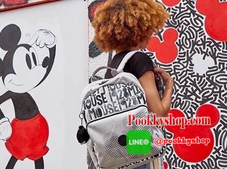 KIPLING D BRIGHT Medium Backpack in jersey fabric เป้สะพายหลัง รุ่นฉลองมิคกี้90ปี ลิมิเตท ใบใหญ่ วัสดุpolyester100% ใส่หนังสือหรือเอกสารต่างๆได้ หรือสัมภาระสำหรับท่องเที่ยว มีช่องใส่ขวดน้ำด้านข้าง สายสะพายปรับฟรีไซส์ สำหรับคนรักมิคกี้รุ่นนี้ห้ามพลาด!!!