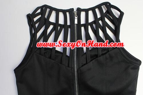 ชุดเดรสสั้น เดรสปาร์ตี้ เดรสออกงาน กลางคืน สีดำ ผ้ายืดซัพพอร์ทเกรดนอก Cutting ส่งยุโรป ติดแบรนด์ ELA งานเนี้่ยบมากๆคะ Size S