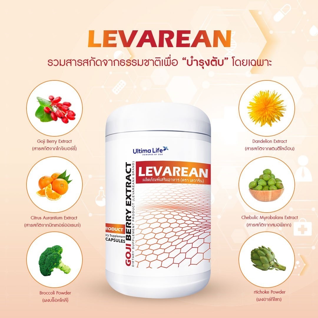 Levarean, บำรุงตับ, ขับสารพิษ, ลดไขมันพอกตับ, Levarean ติ๊ก เจษฎาภรณ์, Levarean พี่ติ๊ก
