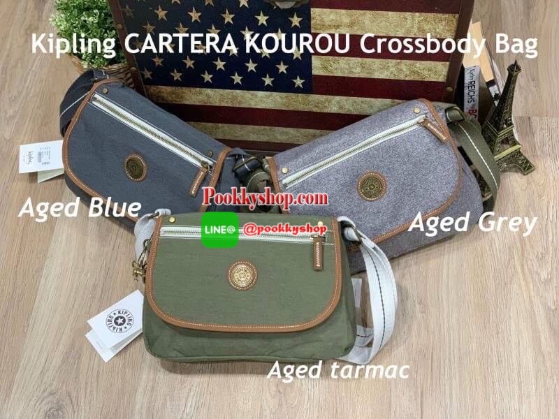 Kipling CARTERA KOUROU Crossbody Bag รุ่นใหม่สำหรับทรงครอสบอดี้ สไตล์สุดฮิตกับการใช้งานที่ง่าน หยิบจับของได้อย่างสะดวกสบาย เปิดปิดด้วยกระดุมแม่เหล็กและซิปด้านใสเพิ่อความปลอดภัย วัสดุ 100% Polyester ลายผ้าบุด้านในดูมีดีเทล สายสะพายปรับได้ฟรีไซส์ ปรับดับพวง