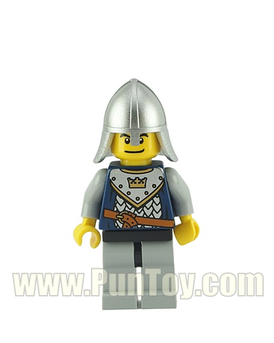 cas341: Fantasy Era - Crown Knight Scale Mail with Crown, Helmet with Neck Protector, Dual Sided Head
