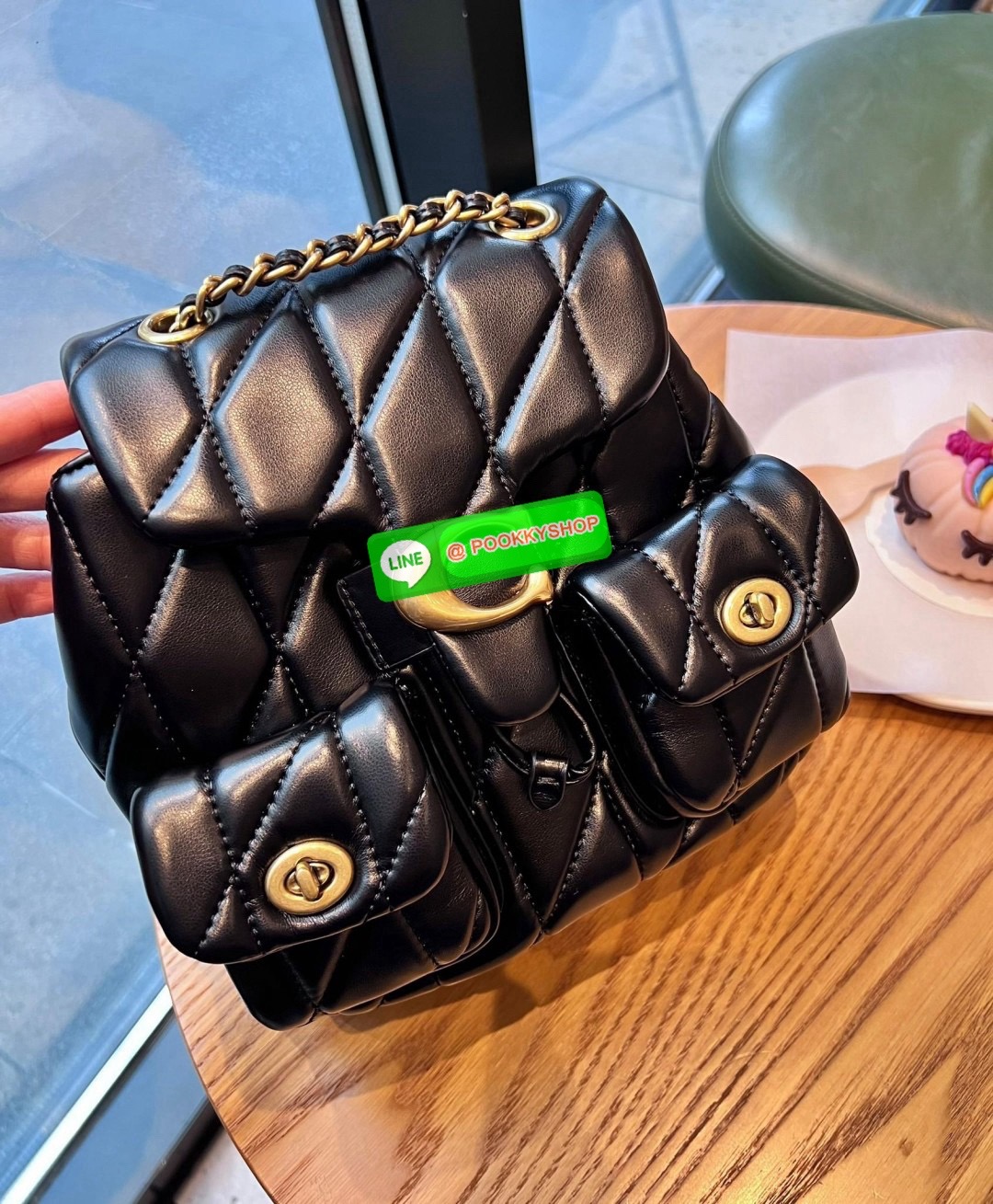 NEW ARRIVAL! สวยเกินห้ามใจ หนังนิ่มฟูสุดๆไปเลยค่า COACH TABBY QUILING BACKPACK ((CU076)) 💌พร้อมส่ง! ใหม่ก่อนใคร กับกระเป๋าทรงที่ฮิตเกินต้าน หนังแท้อย่างดี หนังนิ่ม ฟู ลื่นเงาแววสวยมากๆ ตัดกับอะไหล่ทองแย่างลงตัว