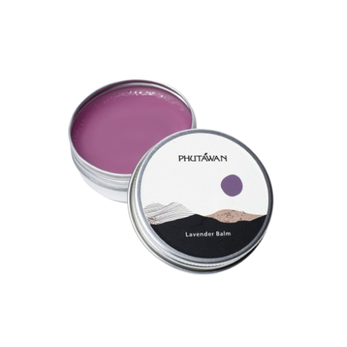 Lavender Balm : บาล์มนวดบำรุงผิวกลิ่นหอมสดชื่น จากน้ำมันหอมระเหยลาเวนเดอร์และโรสแมรี่ออแกนิค ช่วยเพิ่มความชุ่มชื่นสู่ผิวอย่างเป็นธรรมชาติ