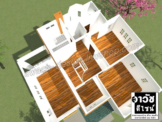 C0104 แบบบ้าน 2 ชั้น 4 ห้องนอน
