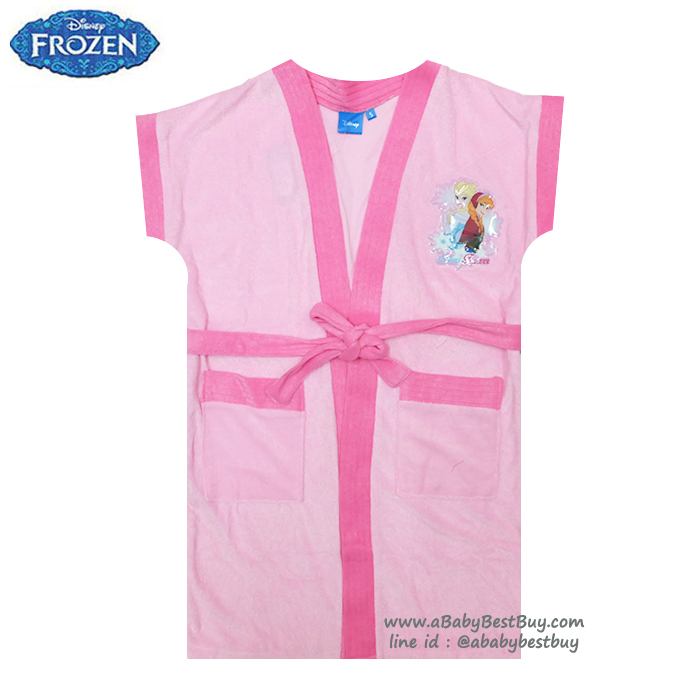ฮ (size S-L) ( เจ้าหญิงElsa เอลซ่า ชุดคลุมว่ายน้ำ เด็กผู้หญิง จากเรื่อง โฟรเซ่น - สำหรับเด็กอายุ 4-14 ปี ) Disney Frozen สีชมพูอ่อน สุดน่ารัก ผ้าดี ลิขสิทธิ์แท้