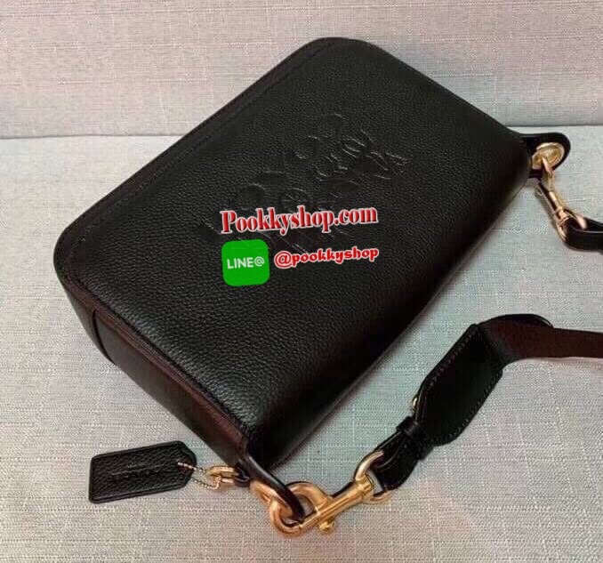 Coach Jess Leather Messenger Black