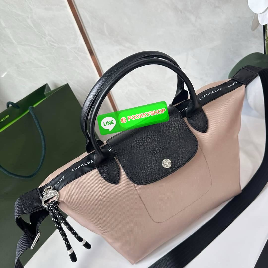 LONGCHAMP LE PLIAGE ENERGY MEDIUM HANDBAG 🔖กระเป๋าสะพายไหล่/ถือ คอลเลคชั่นใหม่สไตล์เรียบหรู ขนาดกลางจุของได้เยอะ