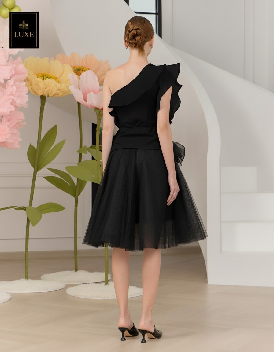 เสื้อแฟชั่น เสื้อแขนกุดไหล่เดียว