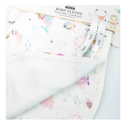 Sofflin ผ้าพาดบ่า 2 in 1 แบบไม่หล่นพื้น(แพ็ค 2ผืน)