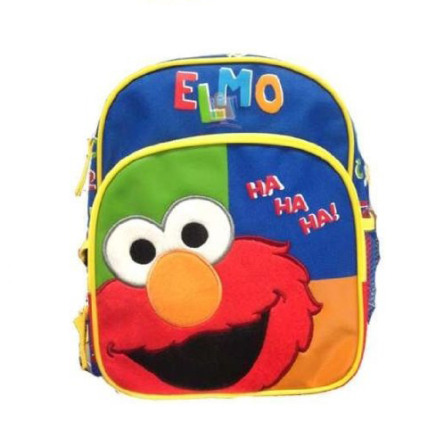z Backpack Sesame Street Elmo 10 Inches Toddler - Elmo Ha Ha Ha เซซามี่ สตีท กระเป๋าเป้ กระเป๋าสะพายน่ารัก ของแท้ นำเข้าจากอเมริกา