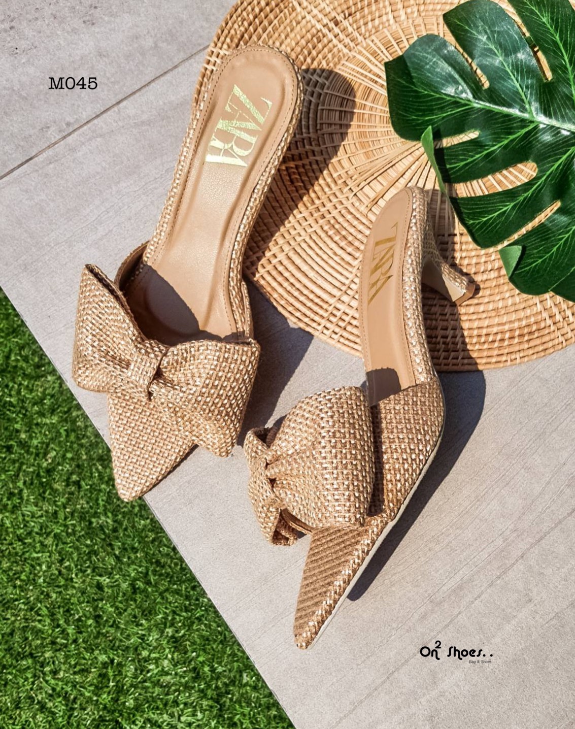 พร้อมส่ง สวยอีกแล้วค่ะ Zara ส้นเข็มผ้ากระสอบโบตัวใหม่ งานดีมากกก งานแนวนี้ คือ ปังมาก กระสอบปีนี้ต้องให้นางค่ะ น่ารักมากกกก ดีเทลสวยเป๊ะ