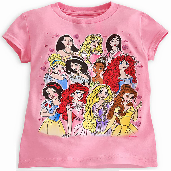 zDisney Princess tee for girls(size 4)(พร้อมส่ง)