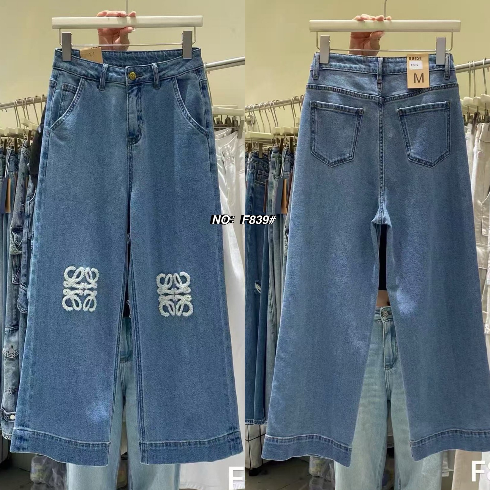 กางเกงแฟชั่น No. RGF839# -กางเกงยีนส์ขา9ส่วน ทรงมาใหม่คะ ทรงนี้ปีนี้มาแรงมากค่ะ ปลายขาเย็บ