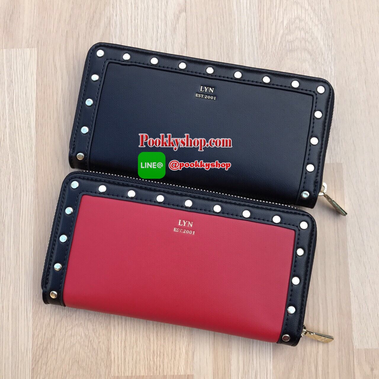 LYN Wallet Color : ดำ, แดง