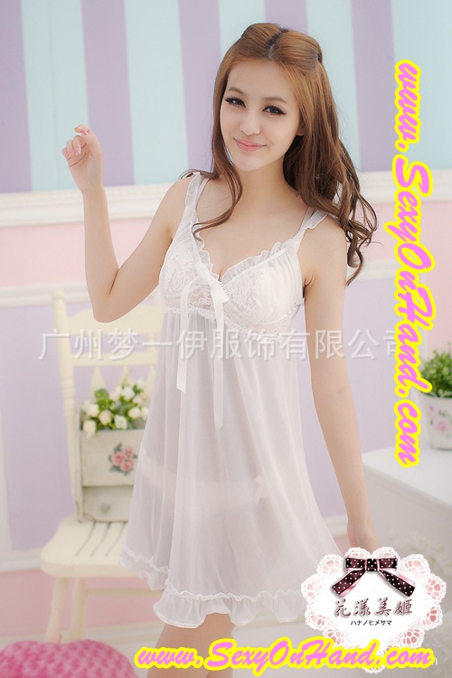 ชุดนอนซีทรู สีขาว เกรดพรีเมี่ยม งานหรู สินค้าญี่ปุ่น เกรดไฮโซ สุดๆ สวยใส ลุคนางฟ้ามากๆเลยคะ