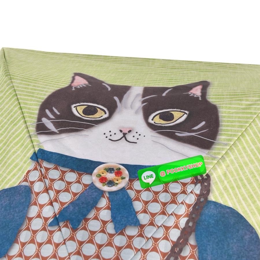 kusuguru Japan ร่มพับมีผ้าคลุม กันแดด กันฝน ป้องกันรังสียูวี สำหรับผู้หญิง ร่มพับ Parlor Suzuran-do