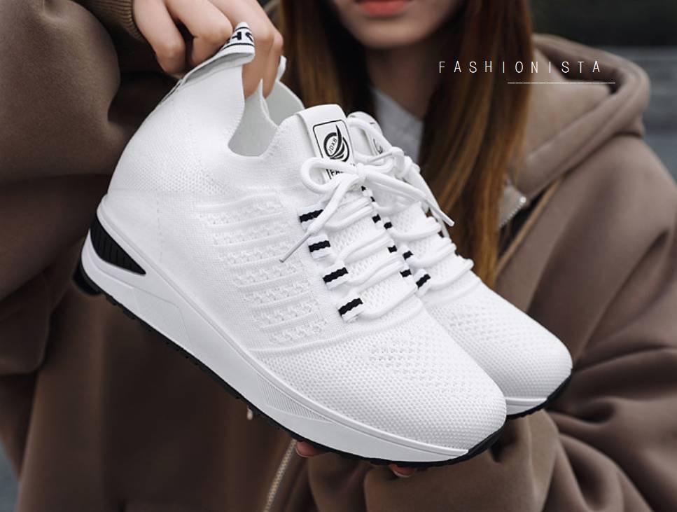 NEW ITEM แฟชั่นเสริมส้นมาแรง!! รองเท้าสลิปออนเสริมพื้น 5c.m. แต่งเชือกผูก ทรงสโลป วัสดุเนื้อผ้ายืดกระชับเท้า เนื้อหนาคุณภาพดี ขอบยางยืดเพิ่มความยืดหยุ่นในการสวมใส่ ใส่แล้วดูขาเรียวยาวสุดๆไปเลย ตัวพื้นรองเท้าเป็นยางพารากันลื่นได้ดีจ้า งานสวยเก๋น่ารักเรียบเ