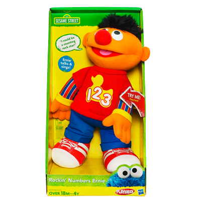 z Sesame Street Rockin Number Ernie Playskool ของแท้ นำเข้าจากอเมริกา