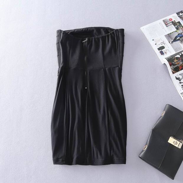 เดรส สายเดี่ยว เดรสสั้นเกาะอก สีขาว เนื้อผ้าโปร่ง เย็บสม็อค ผ้าสวย ทิ้งตัว หรูมากคะ FREE SIZE S/M (แถมสาย ถอดใส่ได้คะ)