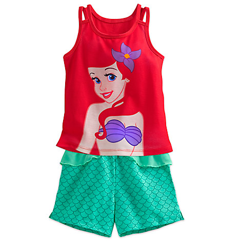 * Ariel Short Sleep Set for Girls from Disney USA ของแท้100% นำเข้า จากอเมริกา