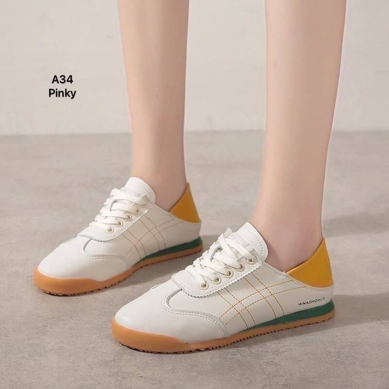 ผ้าใบ A34 งานเก๋ ไม่ซ้ำใคร ใส่สบาย งานนิ่ม สวย ใส่แบบเหยียบส้นได้ สวมง่าย ใส่เที่ยว วิ่ง เล่นกีฬา ได้หมด งานระดับไฮเอน ในราคาจับต้องได้จ้า