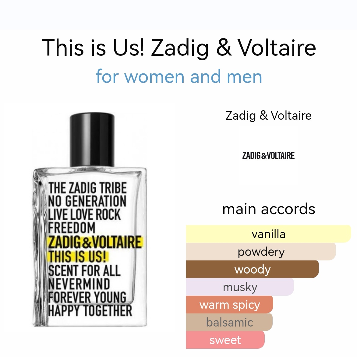 น้ำหอม ZADIG & VOLTAIRE This is Us! EDT 100ml