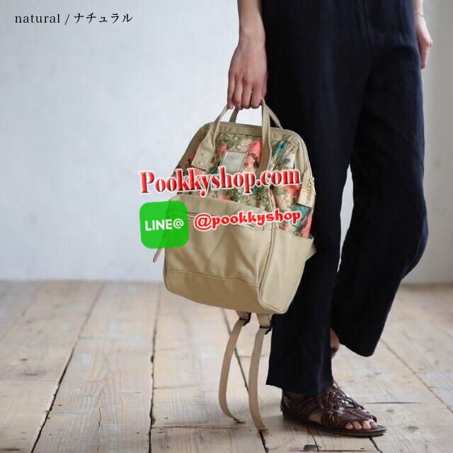 งาน3ป้าย ❤️ ภายในมีวดป((code) ❤️ ดุมCarrot New collection 2017!! กับ Anello Cotton backpack Flower pattern สไตล์วินเทจ ผ้าcottonแท้ ปากกระเป๋ามีโครงเป็นสัญลักษณ์ หูจับมีตัวล้อค ด้านหลังมีซิปเปิดปิดเพื่อหยิบจับของด้านในได้ ภายในกว้าง ใส่a4ได้