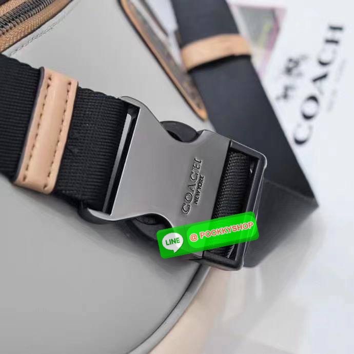 Coach 962 Rivington Belt Bag in Signature Canvas with Coach Patch