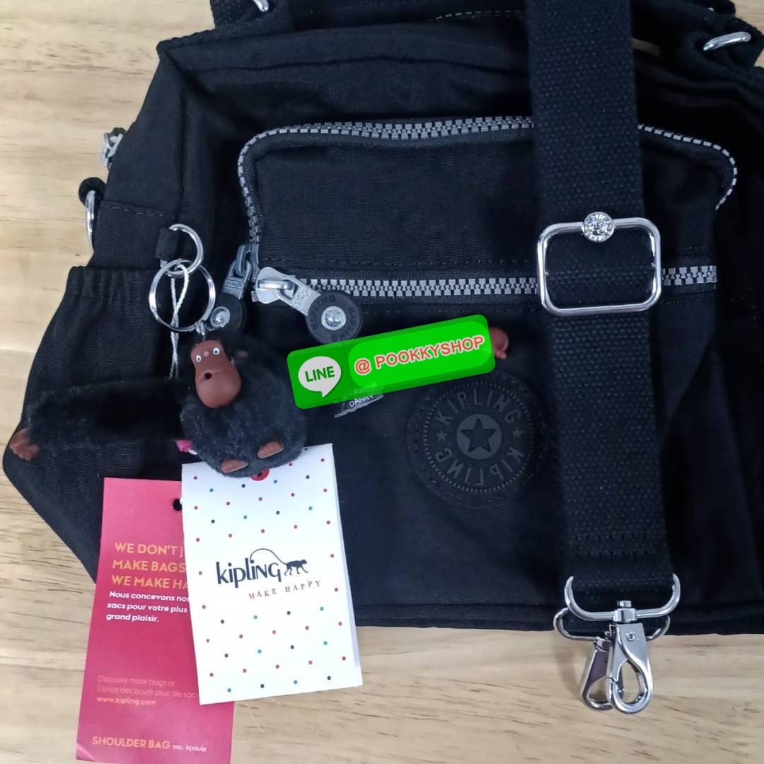 KIPLING Square Handbag & Shoulder bag กระเป๋าถือหรือสะพายข้าง ขนาดกลาง วัสดุ Polyester 100%