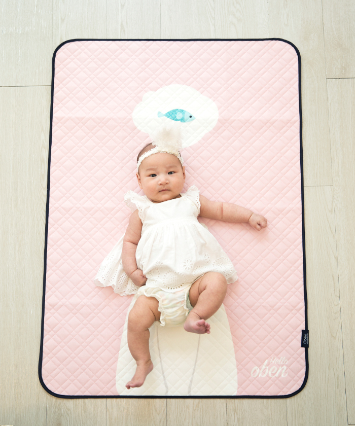 Oben Non-slip waterproof pad ผ้าปูรองที่นอนกันน้ำซิลิโคน สำหรับเด็ก กันน้ำ 100% ไม่ซึมเปื้อน Made in Korea