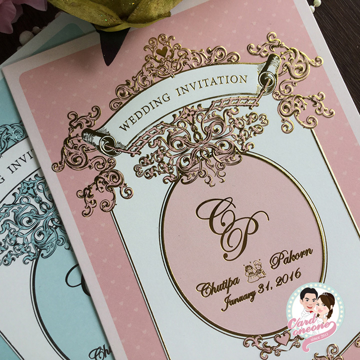 การ์ดแต่งงานวินเทจ