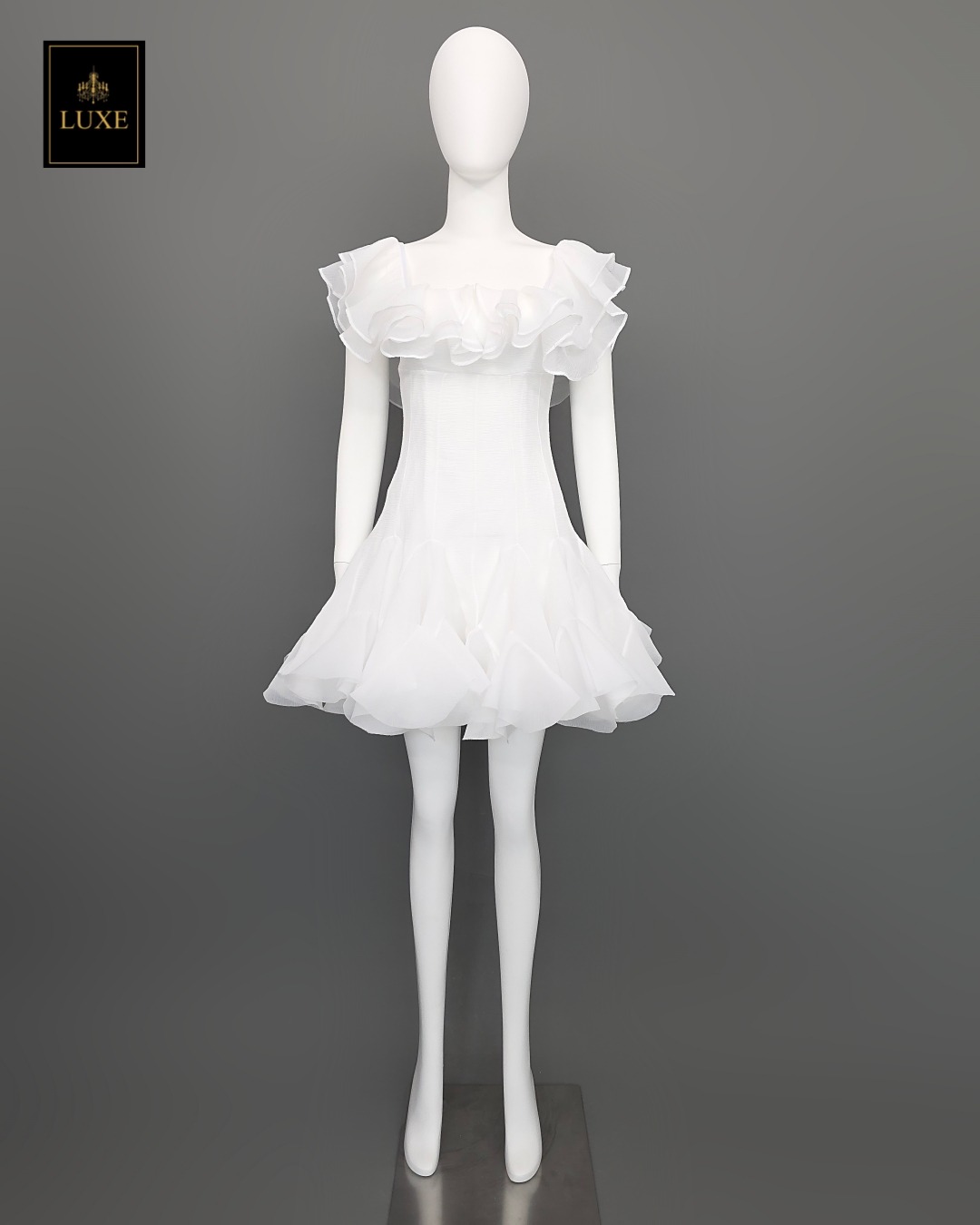 เดรสแฟชั่น เดรสกระโปรงสั้น เสื้อคอกว้าง ใส่เปิดไหล่ได้