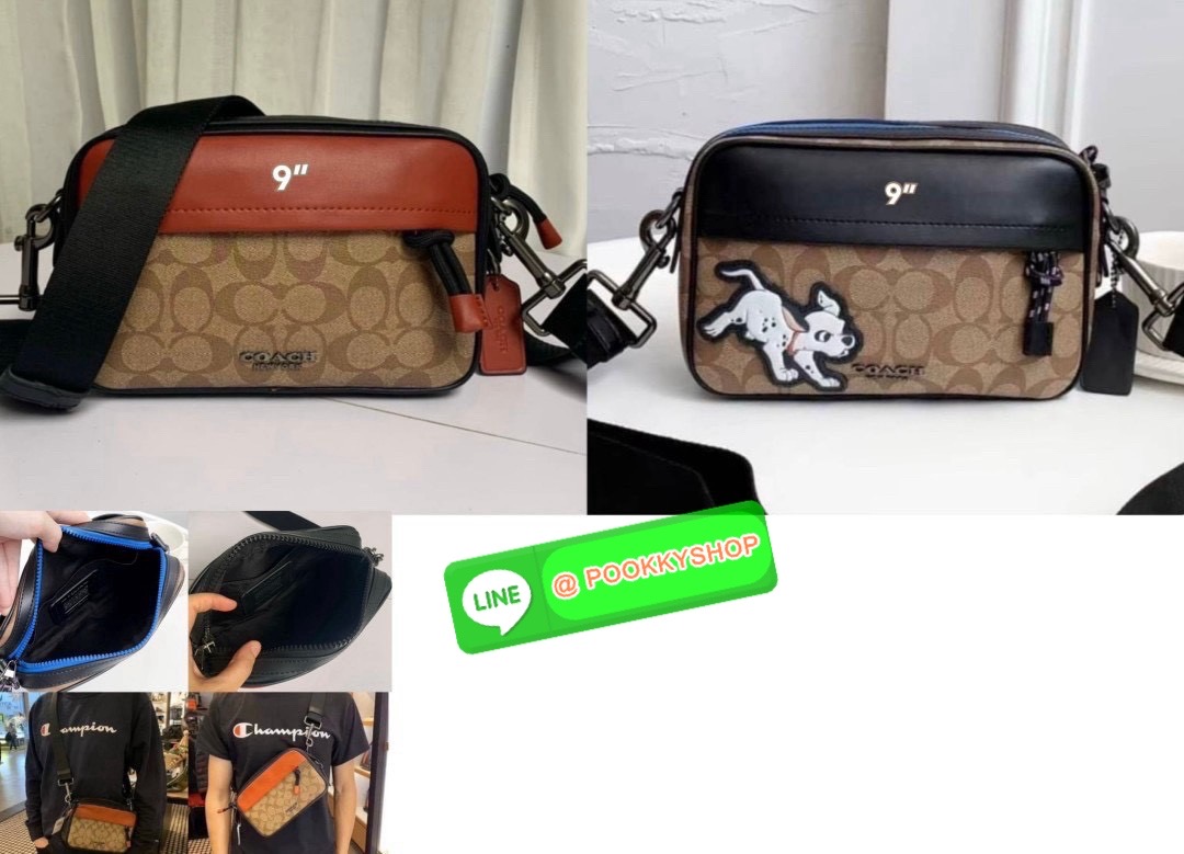 🎯COACH F91498 GRAHAM CROSSBODY IN SIGNATURE CANVAS ✨ Coach F91498 รุ่น Graham Crossbody กระเป๋าทรงเหลี่ยมขนาดกลาง แนวสปอร์ตหรู มีสายสะพายปรับระดับได้ เหมาะกับทุกลุค ไม่ว่าจะวันทำงาน หรือวันชิลล์ เรียบ เท่ ใช้ได้ทุกวันแบบมีดีไซน์