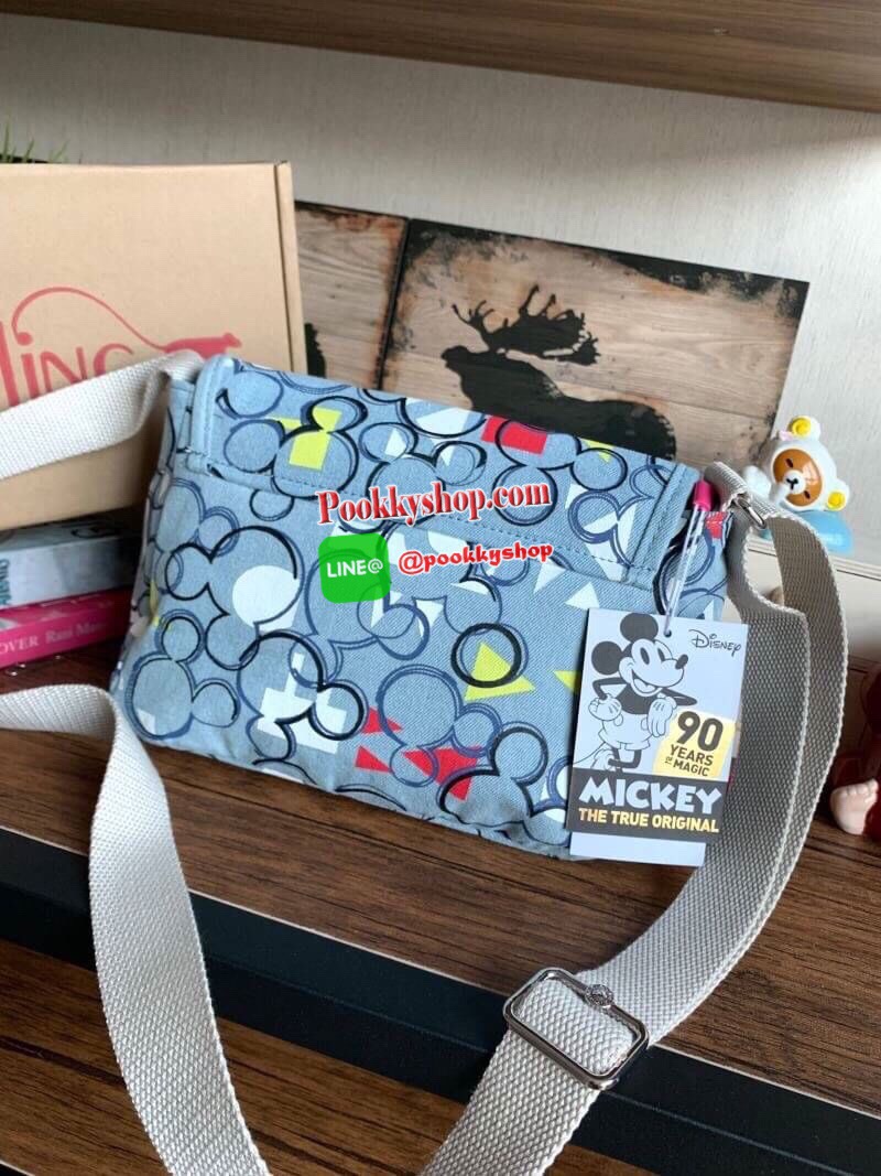 KIPLING &MICKEY SABIAN CROSSBODY BAG (AC8282) คอลเลคชั่นใหม่ สำหรับสาวๆที่ชื่อชอบMickey กระเป๋าสะพายข้าง ขนาดกำลังดี สะพายได้ทั้งสายคู่และสายเดี่ยว เปิดปิด2ชั้นด้วยกระดุมแม่เหล็กและซิป ภายในกว้างใส่กระเป๋าสตางค์ยาว มินิไอแพคและของจุกจิกอื่นๆได้ สายสะพายปร