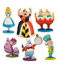 z Disney Alice in Wonderland Figure Play Set 6 Pcs ของแท้100% นำเข้าจากอเมริกา