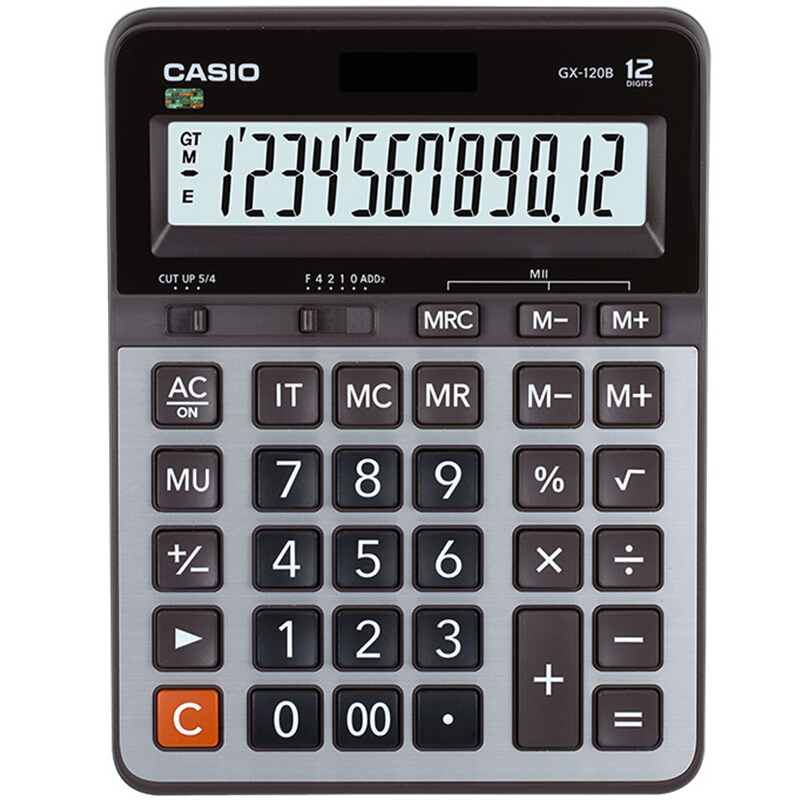 เครื่องคิดเลขตั้งโต๊ะ 12 หลัก Casio # GX-120B