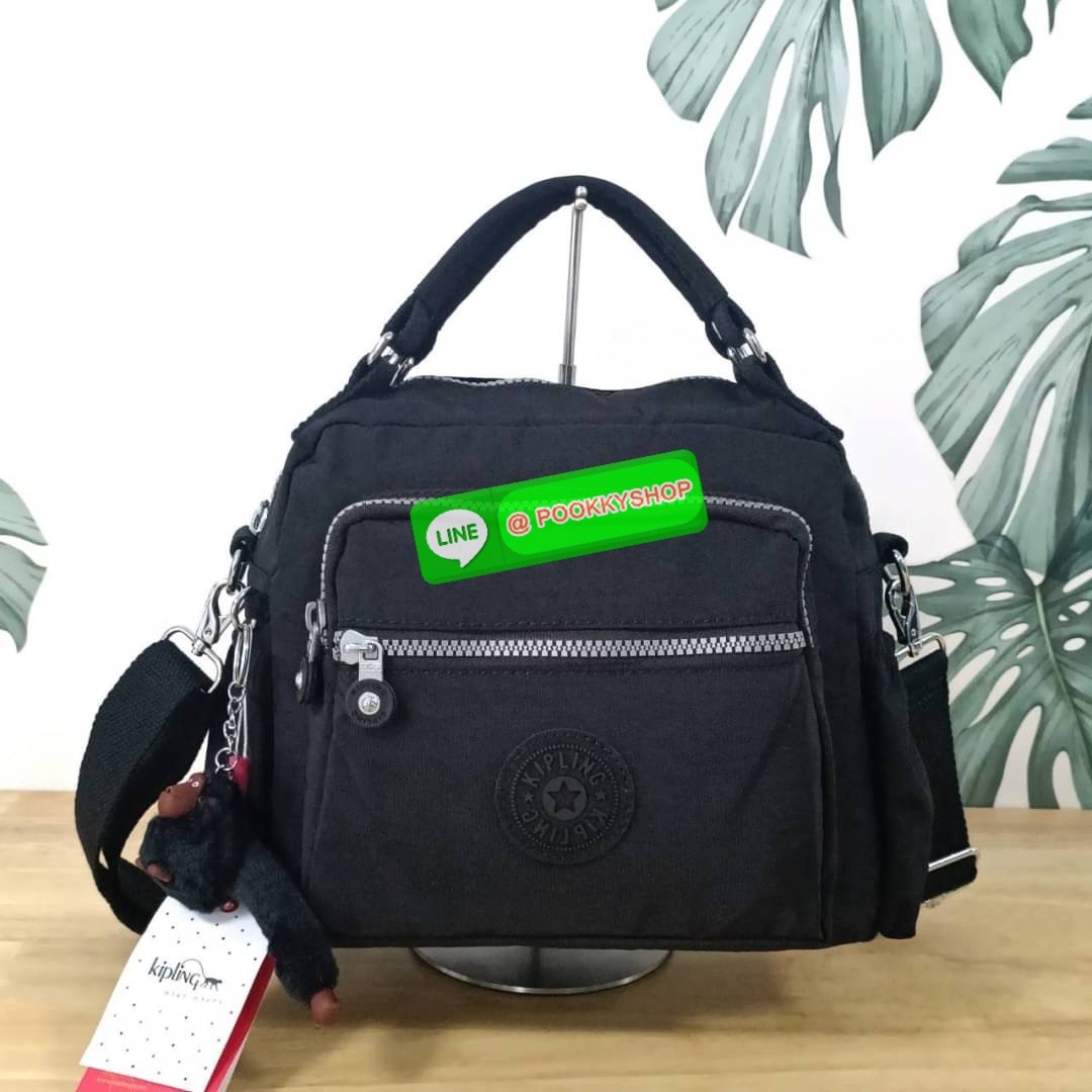 KIPLING Square Handbag & Shoulder bag กระเป๋าถือหรือสะพายข้าง ขนาดกลาง วัสดุ Polyester 100%