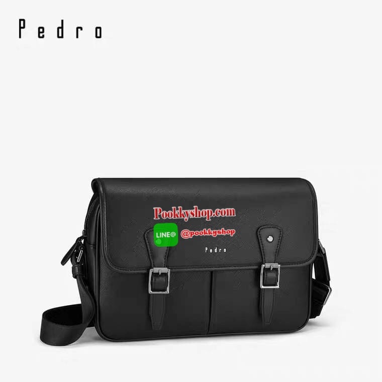 NEW ARRIVAL! PEDRO SAFFIANO MESSENGER BAG รุ่นใหม่ชนช็อปจาก Pedro แบรนด์ดังการันตรีคุณภาพด้วยเครือ Charles&Keith วัสดุหนัง Saffiano สวยหรูอยู่ทรงแข็งแรงไม่ย้วยเปิดปิดด้วยฝาปิดกระดุมแม่เหล็กพร้อมซิปด้านในสะดวกใช้ ด้านหน้าและด้านหลังยังมีช่องใส่ของ ขนาดกำลั