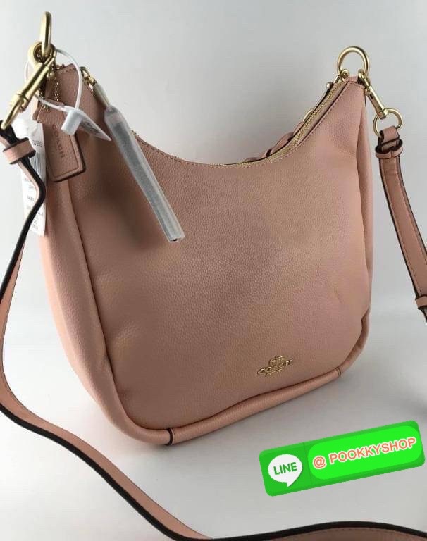 Coach C9190 Jules Hobo Shoulder Crossbody bag Refined pebble leather Inside zip and multifunction pockets Zip-top closure, fabric lining Detachable handle with 11" drop Outside zip pocket
