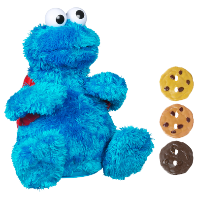 z Sesame Street Count and Crunch Cookie Monster Plush Habro