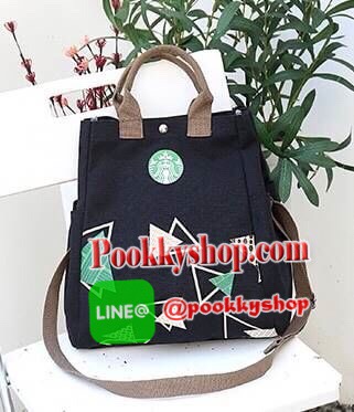 ReStock! พร้อมส่งอีกครั้งตามคำเรียกร้องค่ะ STARBUCKS COOLER BAG กระเป๋าถือหรือสะพายอเนกประสงค์ Limited Edition จาก STARBUCKS วัสดุ Canvas เนื้อหนาอยู่ทรงสวยแม้ไม่ใส่ของใบใหญ่กำลังดีน้ำหนักเบามาพร้อมหูหิ้วและสายสะพายยาวถอดได้เลื่อนปรับได้ เปิดปิดด้วยกระดุม