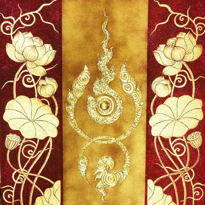 ภาพมงคล เสริมดวง ฮวงจุ้ย ( เงิน ทอง สุขภาพ ไหลเวียนดี ) ขนาด 1 x 1 เมตร